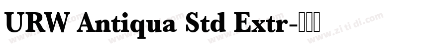 URW Antiqua Std Extr字体转换